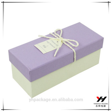 emballage de vin emballage papier violet boîtes-cadeaux